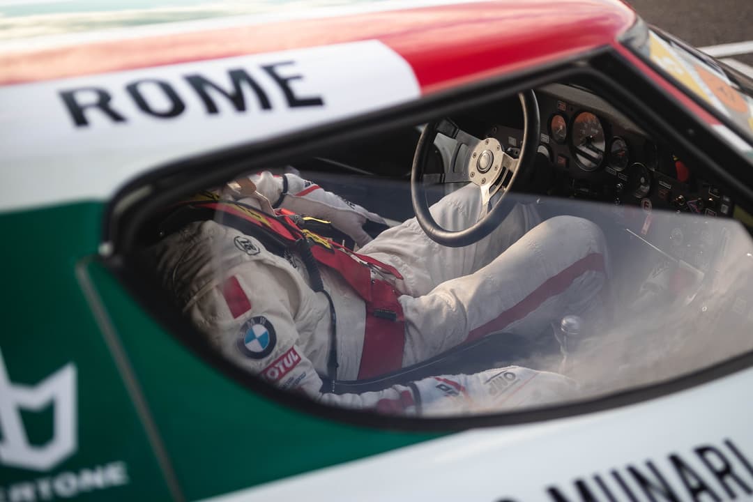 Pilot inside Lancia Stratos GR4